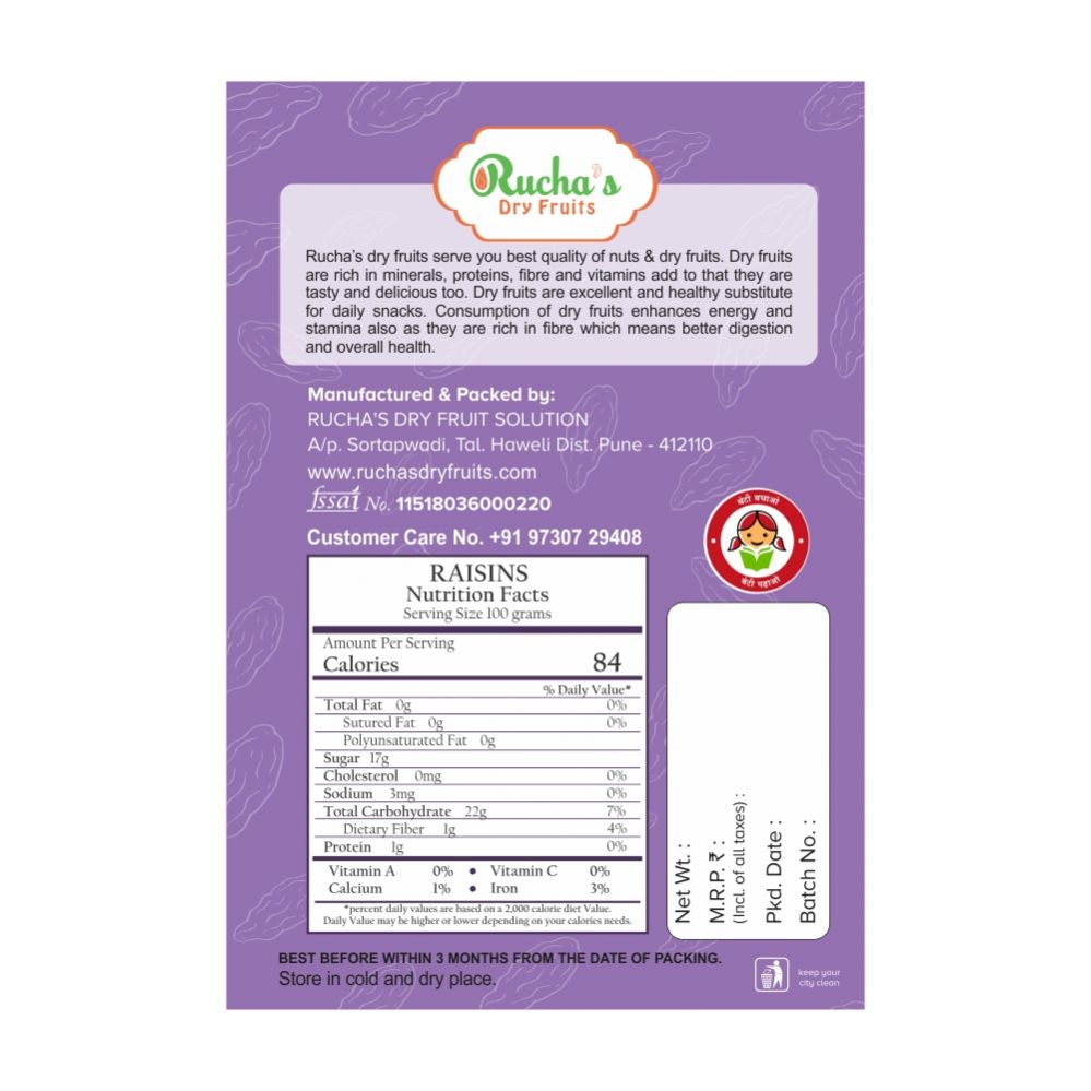 Indain Kishmish Black with Seed - Image 3